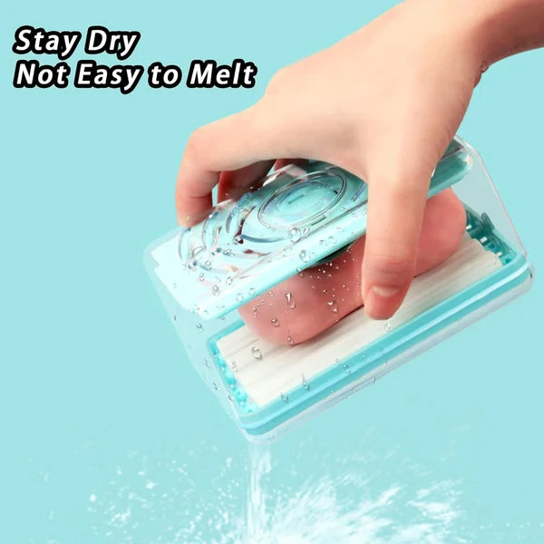 (Pack   Of   2)   Laundry   Rolling   Soap   Bar   Dispenser
