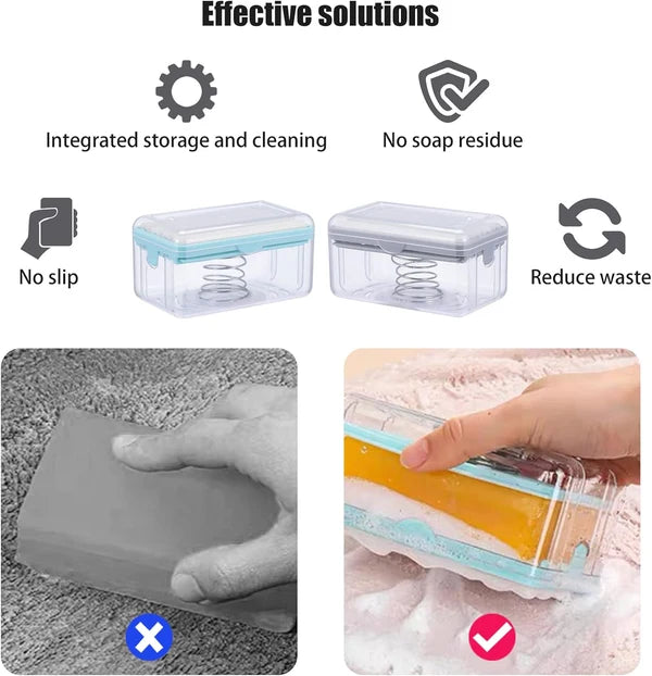 (Pack   Of   2)   Laundry   Rolling   Soap   Bar   Dispenser