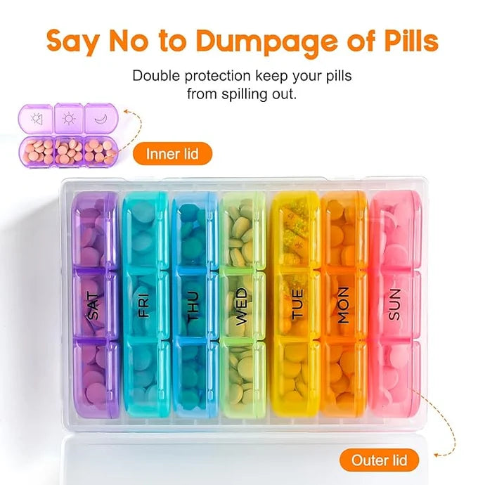 7 Days Rainbow Pill Organiser